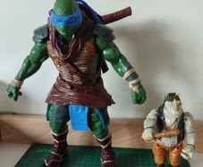 Teenage Mutant Ninja Turtles Action Figures  Leonardo (2014) & Rocksteady (2015)