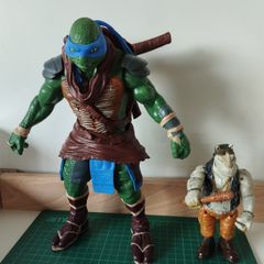 Teenage Mutant Ninja Turtles Action Figures  Leonardo (2014) & Rocksteady (2015)