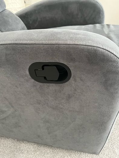 Grey Fabric Recliner  Chair