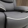 Chole 3+1+1 Grey & Cream Micro Fabric Recliner Sofa Image 6
