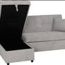 Chelsea Silver Corner Sofa Bed Image 5