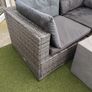 9 seater Grey Rattan Set & Gas Fire Pit Image 7