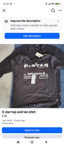 mens g shock tee shirt and top tee shirt m top large