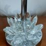 Table Lamp With Faceted Crystal On Chrome Base Image 2