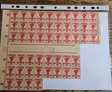 Germany 1919 Stamp Sheet