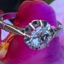 Antique Art Deco Diamond Solitaire Ring Image 7