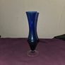 Vintage Cobalt Blue Bud Vase Image 2