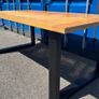 Herringbone Oak Dining Table, Ex Display Image 5
