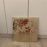 Cream Suede & Gold Leaf Canvas Image 7