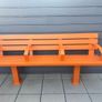Outdoor Metal Bench Orange brand new Image 3