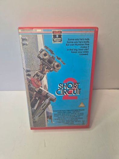 Short Circuit 2 VHS 1988 Rare Big Box Ex-Rental (Tested & Mold-Free)