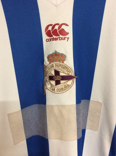 Deportivo La Coruna. Official Canterbury Mens Home Jersey.