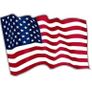 2023 Cameroon 1 Oz Silver Colored Shaped Coin Waving American Flag. Prooflike Image 2
