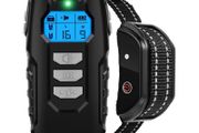 Electric Dog Training Collar With LCD Display Vibration Anti-Bark Control Rechargeable Remote Waterproof Collar For Dogs