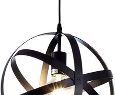 NEW SALE | Black Industrial Ceiling Lights | Ceiling Light | Ceiling Light Fitting Round Pendant Lighting Ceiling | Retro Chandeliers Ceiling Light E27 Bulb