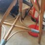 1940s Glass Top Side Table Image 4