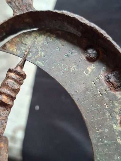 Antique Manchur or C balance scale, used by trappers hunters in the 19th century, Postage Available