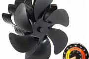 Log Burner Fan Silent Operation | 6-Blade Stove Fans Log Burners | Wood Burner Fans Heat Powered | Fan for Wood Burning Stove | Fireplace Accessories Tools