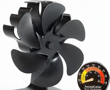 Log Burner Fan Silent Operation | 6-Blade Stove Fans Log Burners | Wood Burner Fans Heat Powered | Fan for Wood Burning Stove | Fireplace Accessories Tools