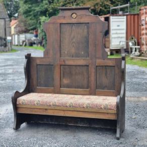 Wooden High Back Settle Bench KAS1395