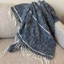 Pomax Navy & white Throw Image 4