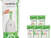 138423 PerfectFit Bin Liners Multipack (Size G/23-30 Litre) Thick Plastic Trash Bags with Tie Tape Drawstring Handles (120 Bags), White