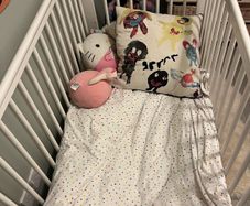 John Lewis Wooden Cot White
