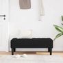 Bench Black 113 x 57 x 39 cm Velvet Image 2