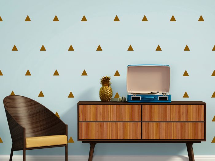 Triangle Wall Stickers, Triangle Wallpaper, Triangle Pattern, Wall decals