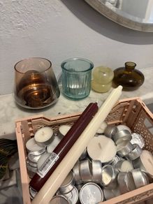 Candles & tealights + holders