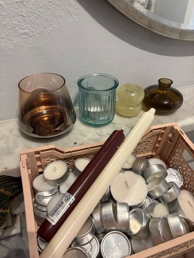 Candles & tealights + holders