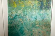 Large abstract green painting