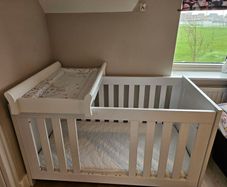 Baby Cot Bed with changing table