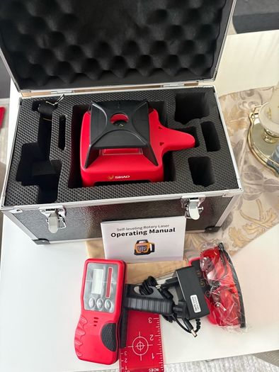 360 Rotary Laser Level 300m Range Self-Leveling Vertical Horizontal Cross Line Measurement Instruments Construction NEW