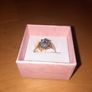 9C Yellow Gold Diamond & Aquamarine Ring Image 2