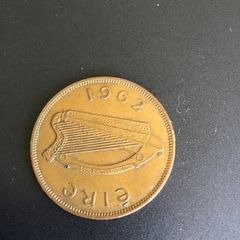 Irish Pre Decimal coin - 1962 Penny 1d