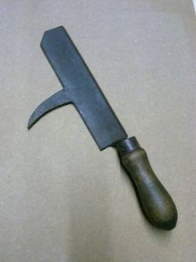 Old slater's tool Slate cutting sax