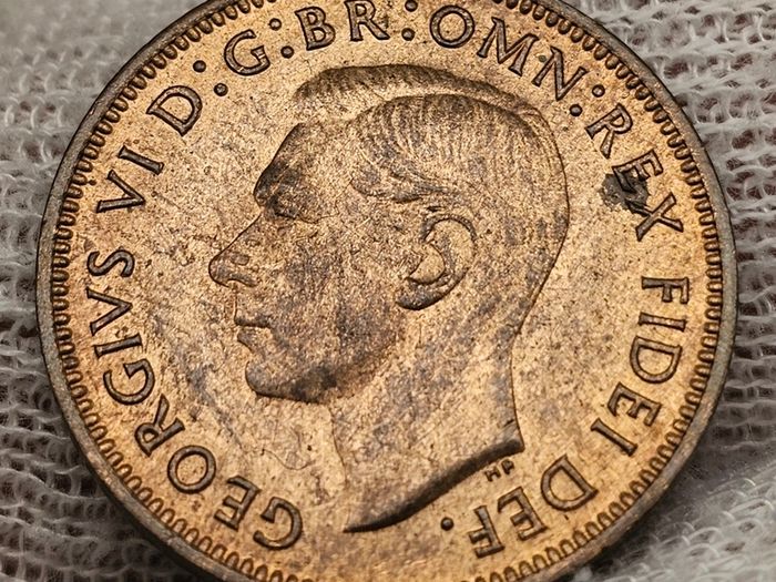 Great Britain 1951 1/4d Farthing Beautiful Uncirculated Red