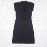 Banana Republic Black Belted Cap Sleeve 100% Wool Workwear Sheath Dress Size S Image 3
