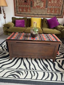 Wooden Blanket Storage Box