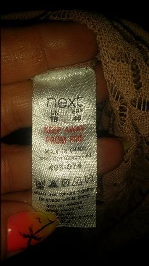 Next knitted with love summer cardigan knee lenght size UK18 EU46 Postage included