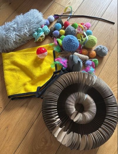 cat / kitten toys including hammock