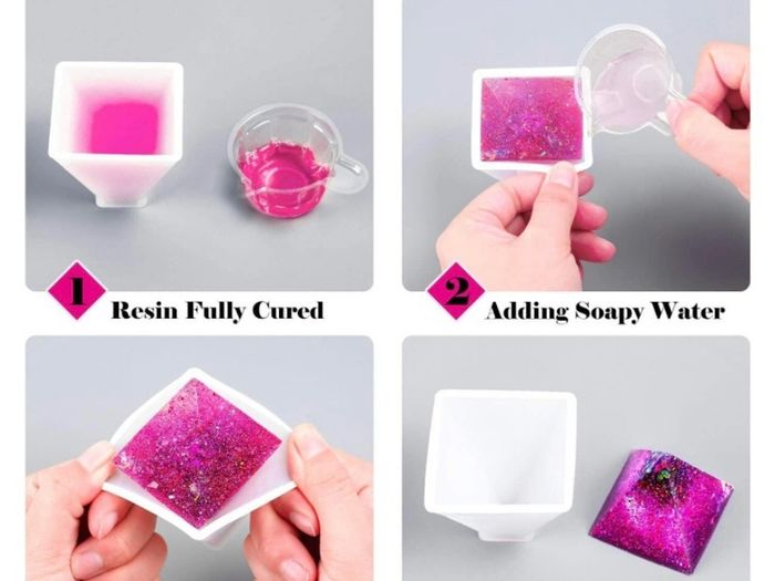 Epoxy Resin Moulds Silicone, Acejoz 12Pcs Resin Moulds Kit for Resin Casting with Sphere, Cube, Pyramid, Diamond, Square, Round and Crystal Pendants for Resin Epoxy, Candle, Soap, Bath Bomb (FREE POSTAGE)