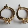 Vintage Gold Plated Hoop Earrings Image 8