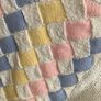 Hand knit colourful blanket Image 2