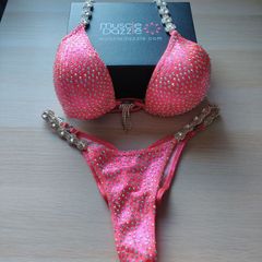Ladies Competition Bikini, Coral, excellent condition
