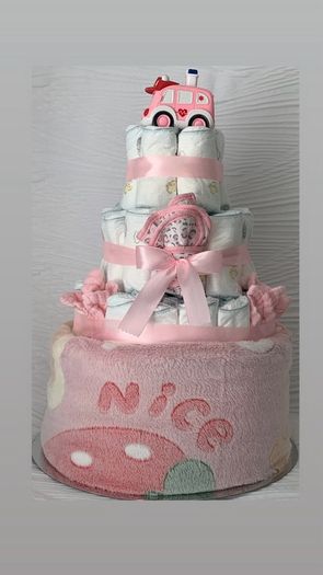 Premium Nappy Cakes for Baby shower gift or new parents.