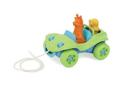 Green toys pull car