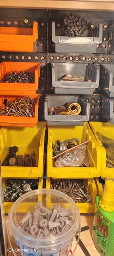 Large Workshop Hardware   Fixings Job Lot   Screws, Nuts, Washers, Allen Keys   Storage