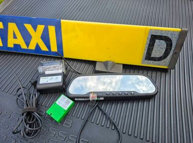 Mirror Taxi meter, pritwr and roof sign